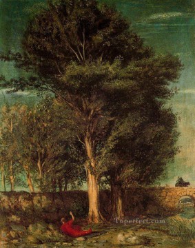 ウッズ Painting - 詩人の別れ 1923 ジョルジョ・デ・キリコの森の風景
